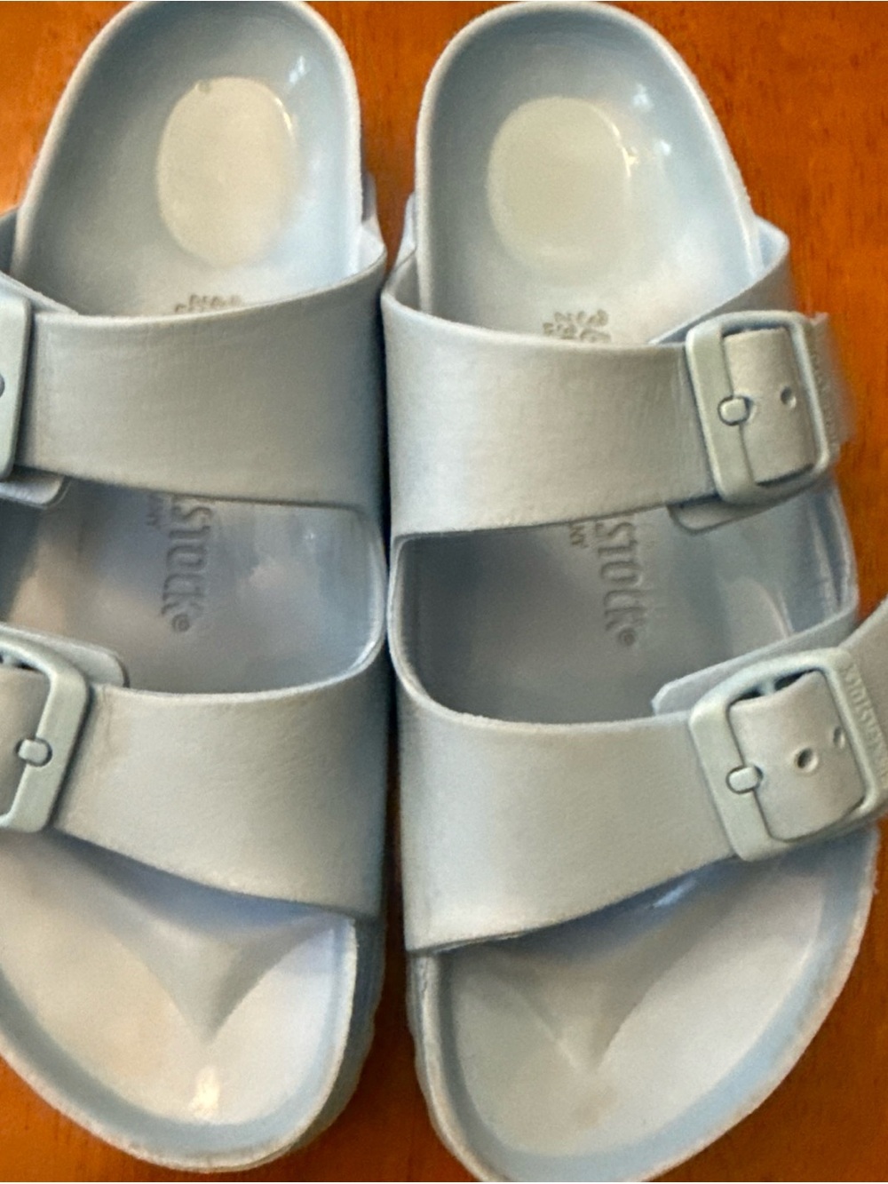 Birkenstock Arizona EVA Shoes Sky Blue Women's Size 6 36lWaterproof Slide Sanfa - Picture 2 of 6